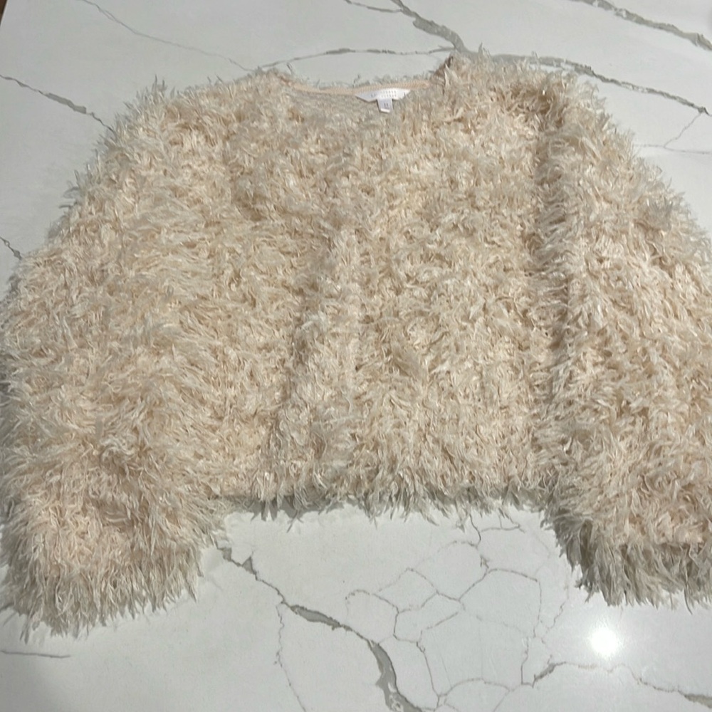 LC Lauren Conrad Faux Feather Jacket
